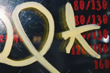 Dark Texture With Yellow Graffiti Strokes