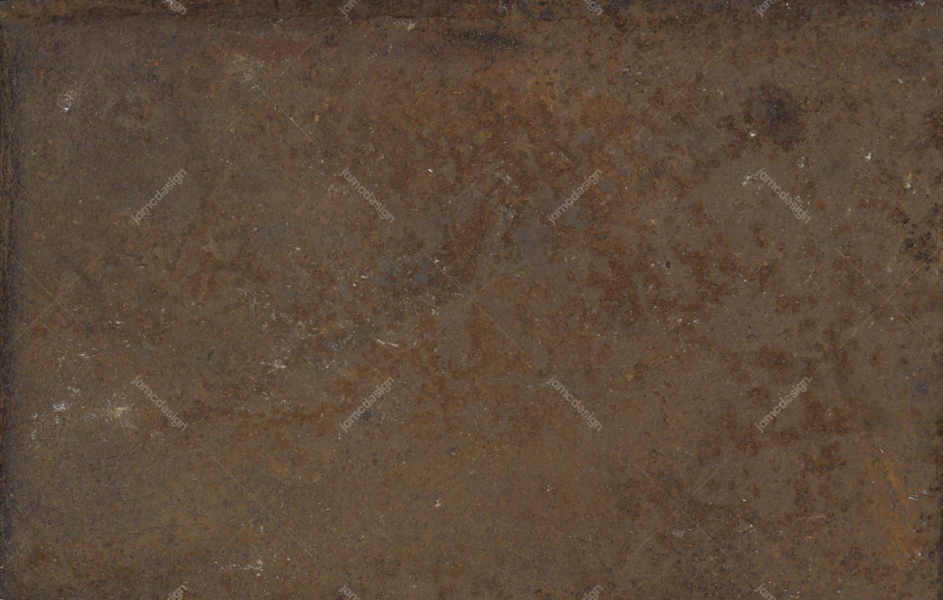 Weathered Brown Metal Grain Texture. This JPG texture shows a mottled brown metal surface with fine grain, scattered scratches and weathered patches