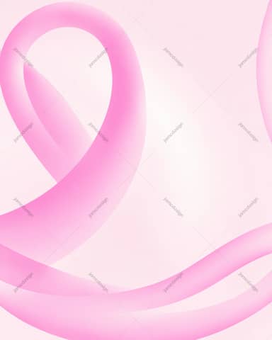 Pink Awareness Ribbon Background PNG