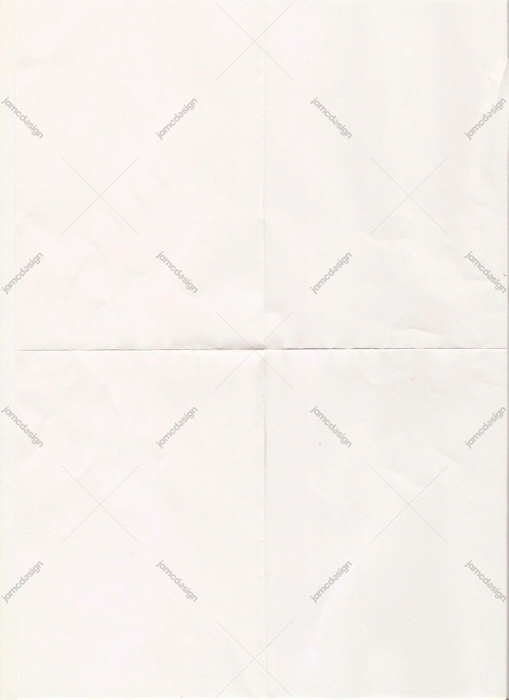Cream Paper Texture With Intersecting Folds. A JPG paper texture in soft cream, with lightly creased surfaces and intersecting fold lines forming broad panels