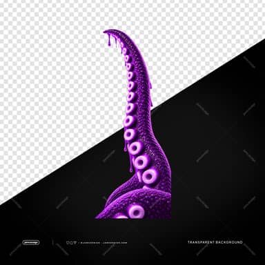 Purple Octopus Tentacle PNG