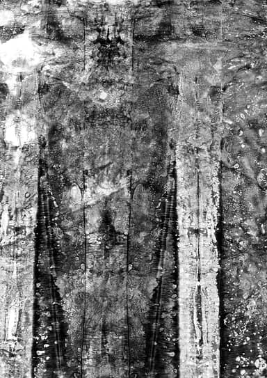 Gray Grunge Texture With Vertical Streaks And Scratches