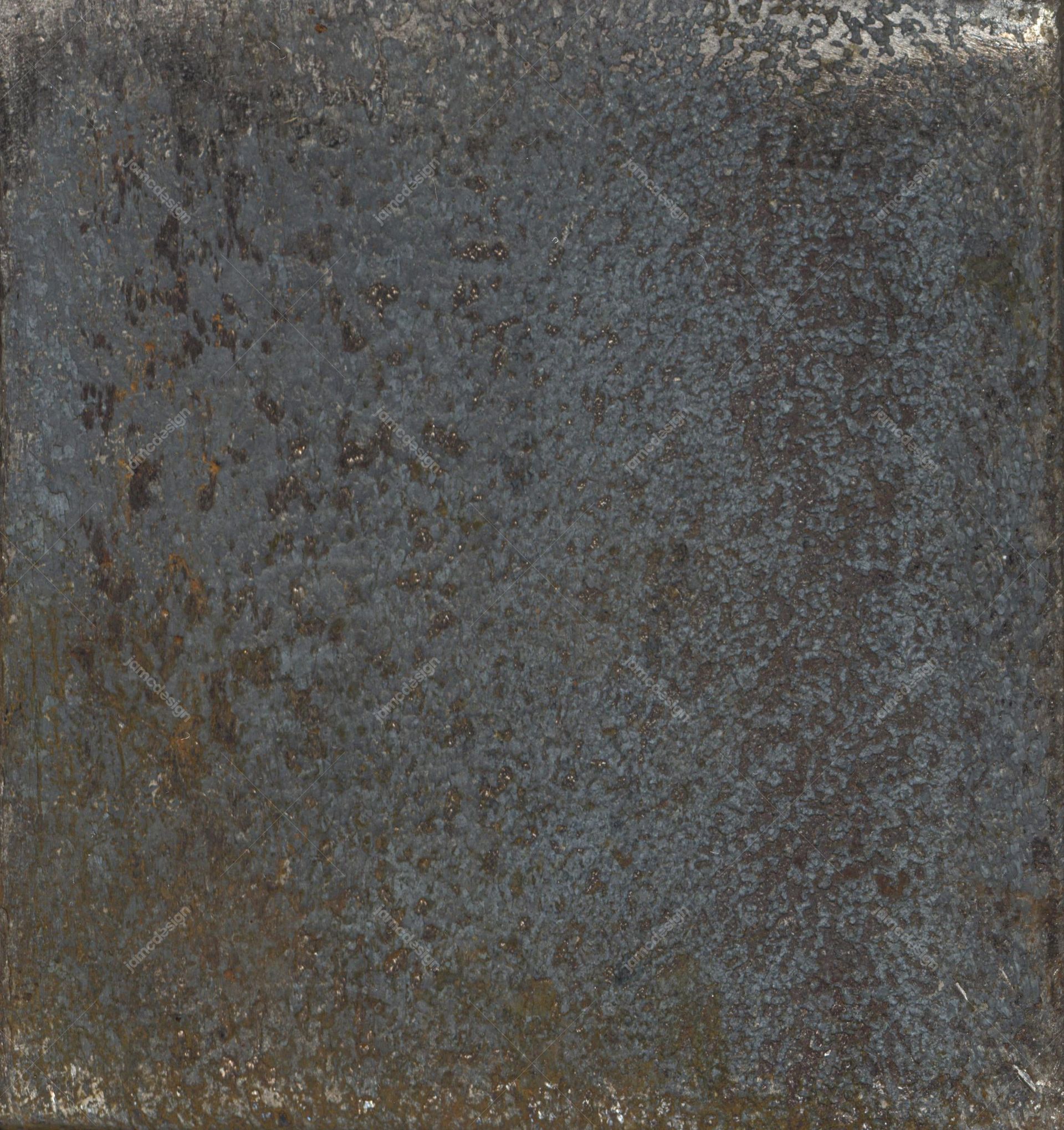 Blue Gray Oxidized Metal Texture. This JPG texture captures a mottled blue gray metal surface with rough, oxidized patches and scattered rust tones