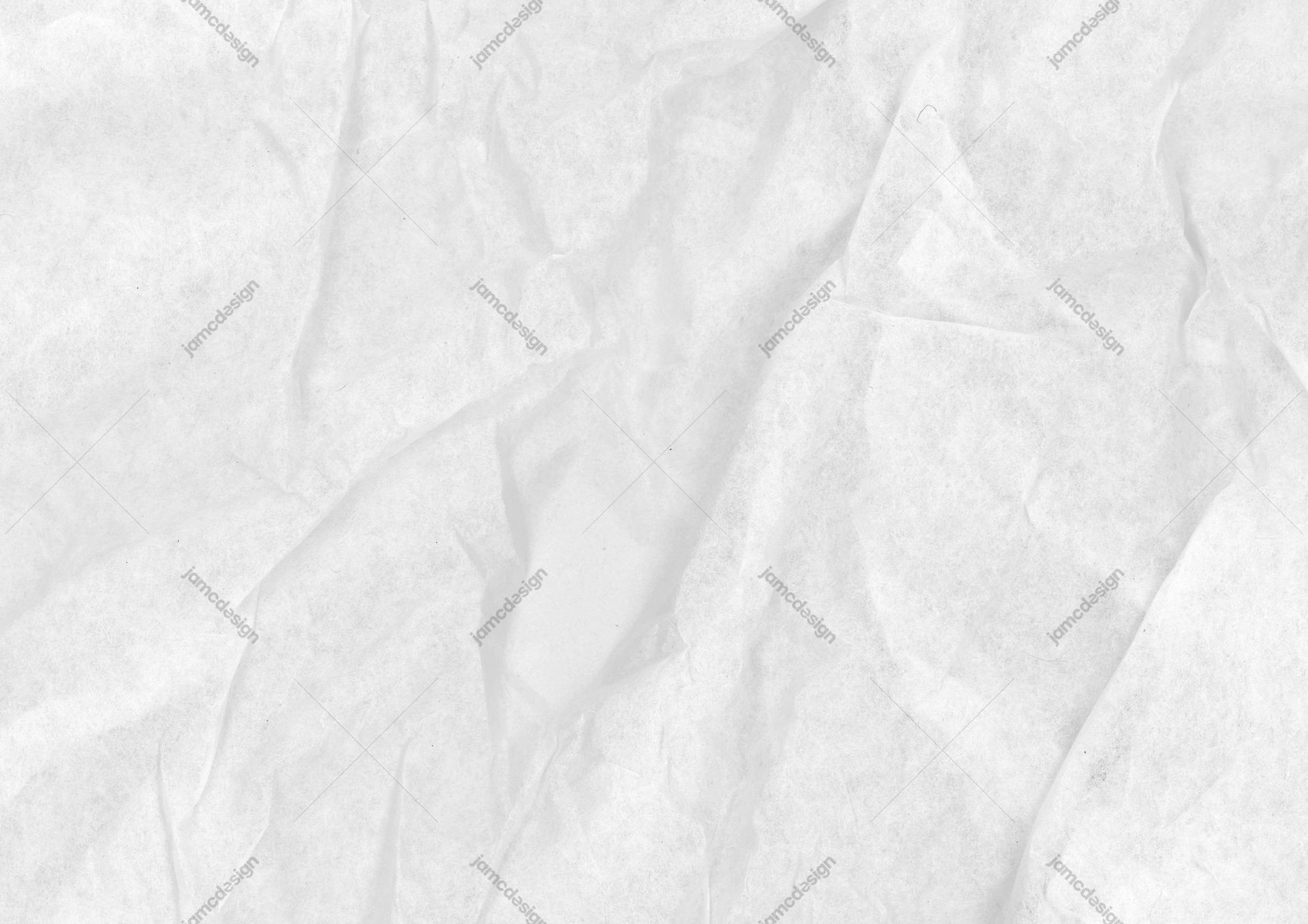 White Paper Texture With Soft Wrinkles. This JPG texture shows soft white paper with broad crumples