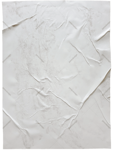 Layered White Crumpled Paper Texture PNG