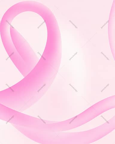 Sweeping Pink Awareness Ribbon Background PNG