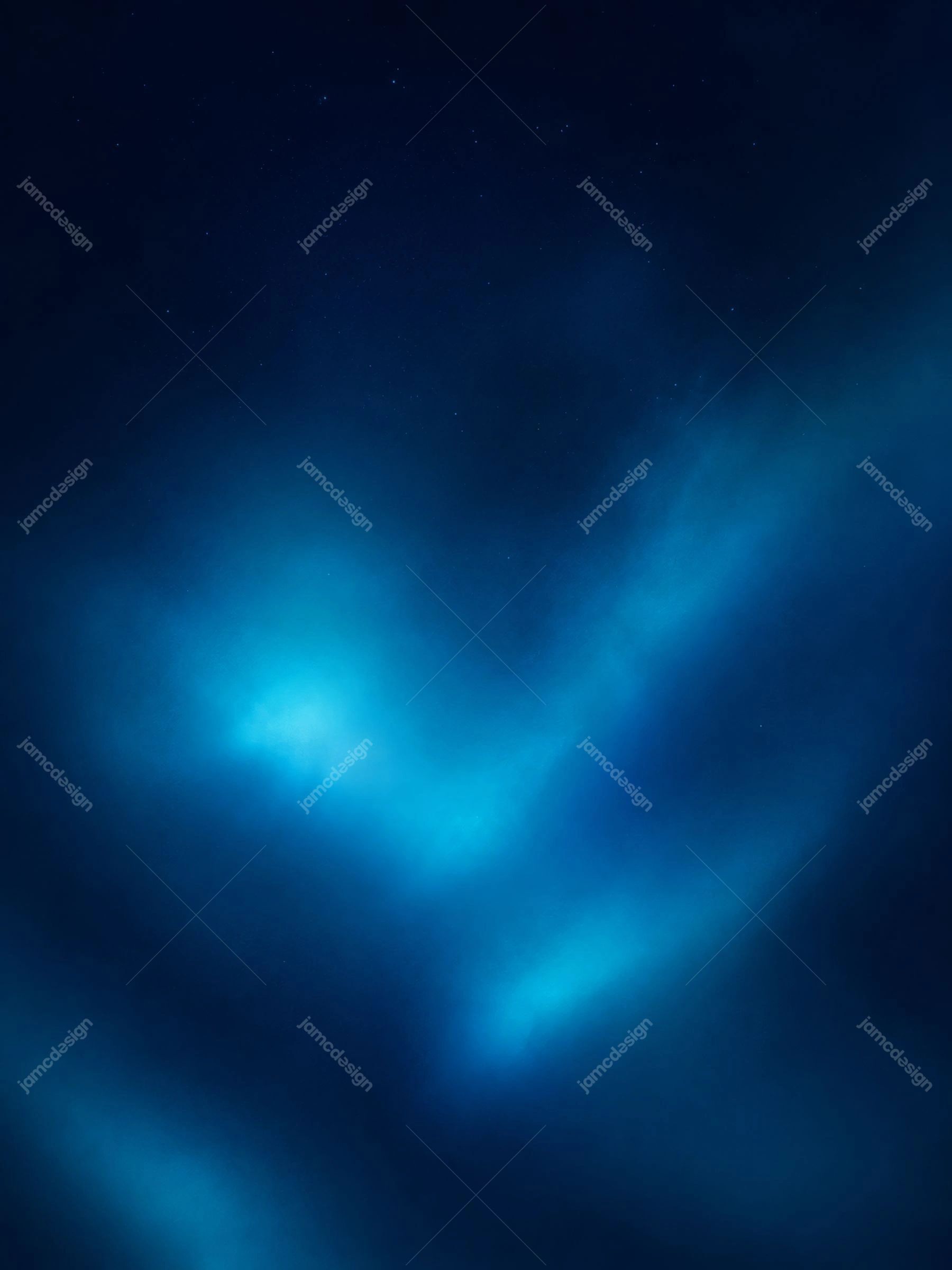 Deep Blue Frozen Winter Glow Icy Light Clouds Background JPG. JPG background featuring deep blue atmospheric haze with soft cyan light blooms and subtle