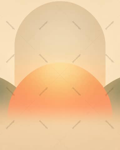 Beige Abstract Arch Shapes Background