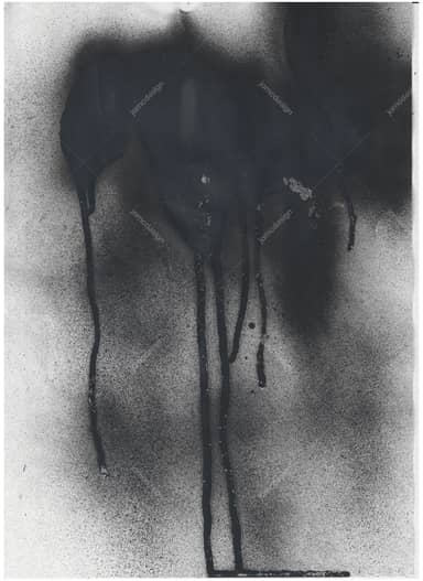 Black Ink Drips Texture