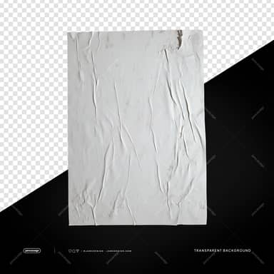 Vertical White Fabric Fold Texture Overlay PNG