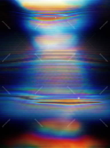 Fondo CRT De Glitch Con Líneas De Escaneo