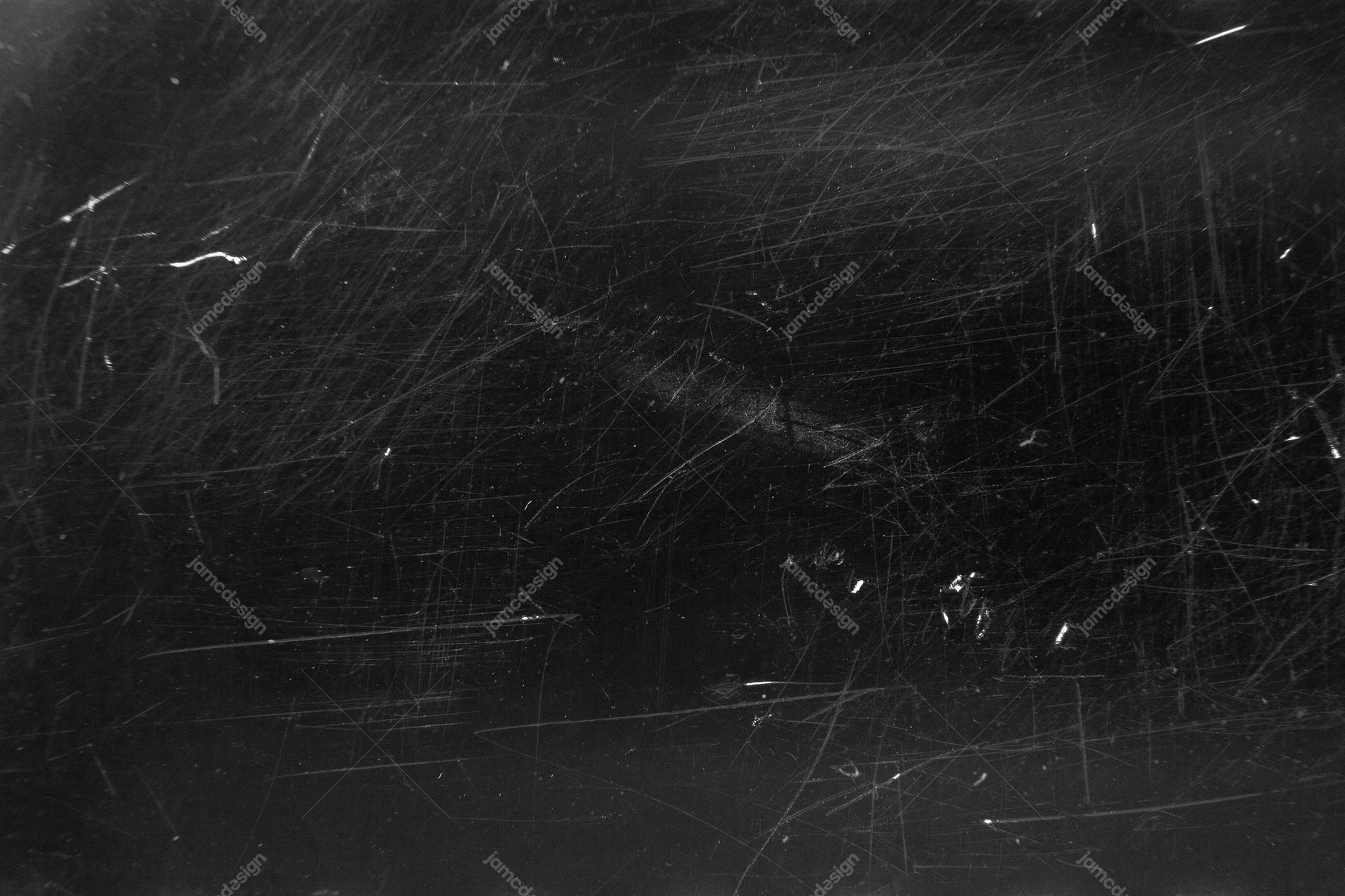 Distressed Black Texture With Fine Scuffs. This dark JPG texture features fine scratches and scattered pale scuffs across a black surface