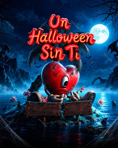 Halloween Without You 3D Flyer Background