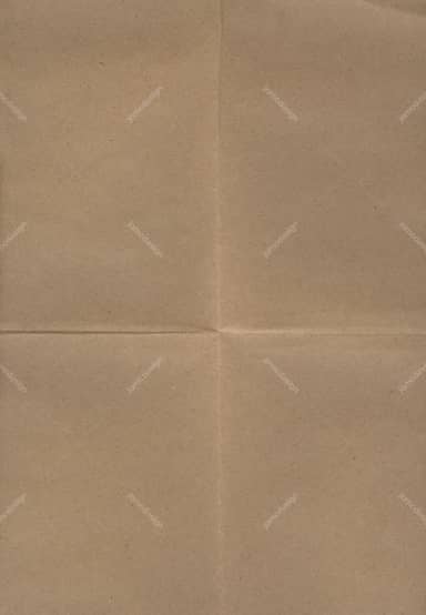 Brown Kraft Paper Background With Crossed Creases