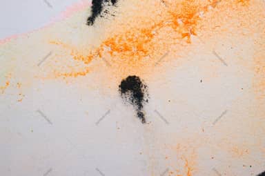 Orange And Black Paint Splatter Paper Texture