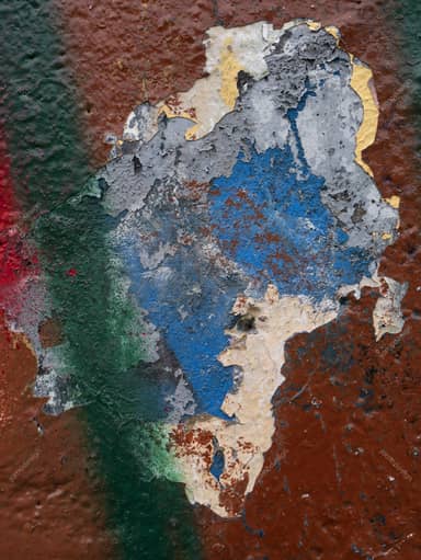 Multicolor Peeling Paint Wall Texture PNG