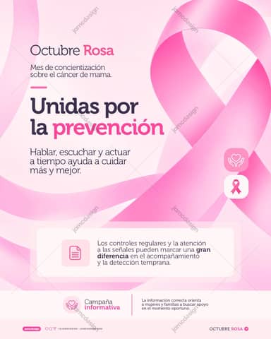 Breast Cancer Prevention Awareness Flyer Template PSD