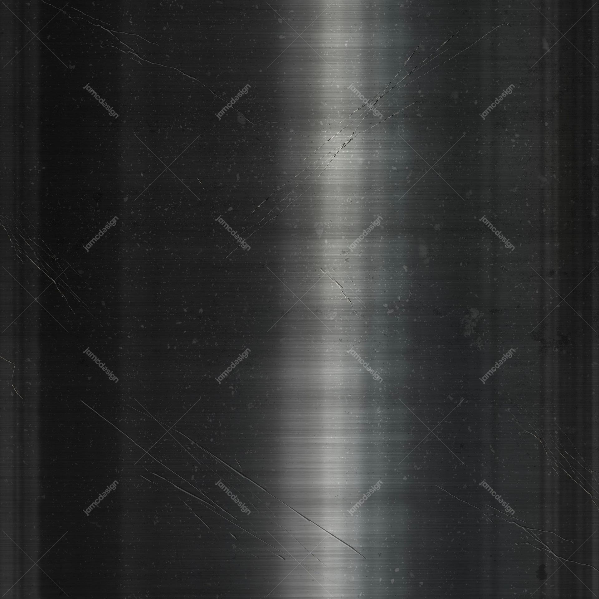 Dark Brushed Steel Texture With Silver Light. Use this JPG texture as a dark brushed metal background, with fine grain