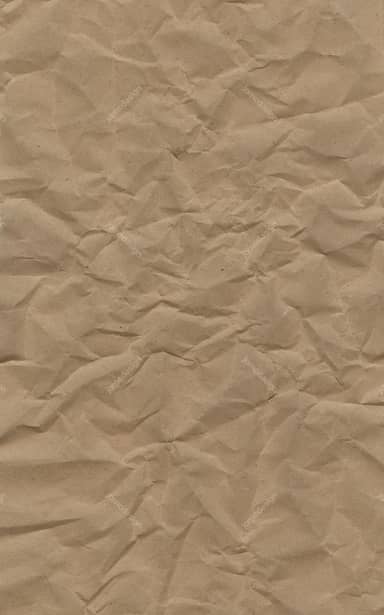 Heavily Rumpled Tan Paper Background