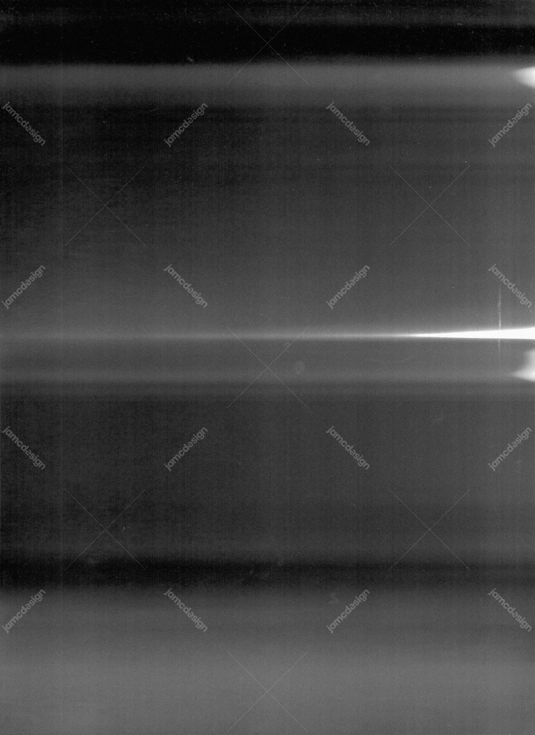 Gray Glass Bands With White Lens Streak Texture. This monochrome JPG texture shows soft gray glasslike bands and a sharp white lens streak across a dark