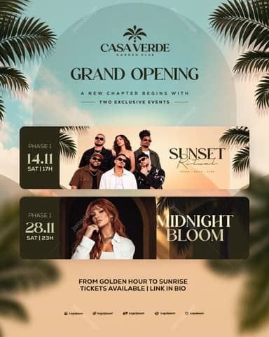 Modèle De Flyer Pour La Grande Ouverture De Casa Verde PSD