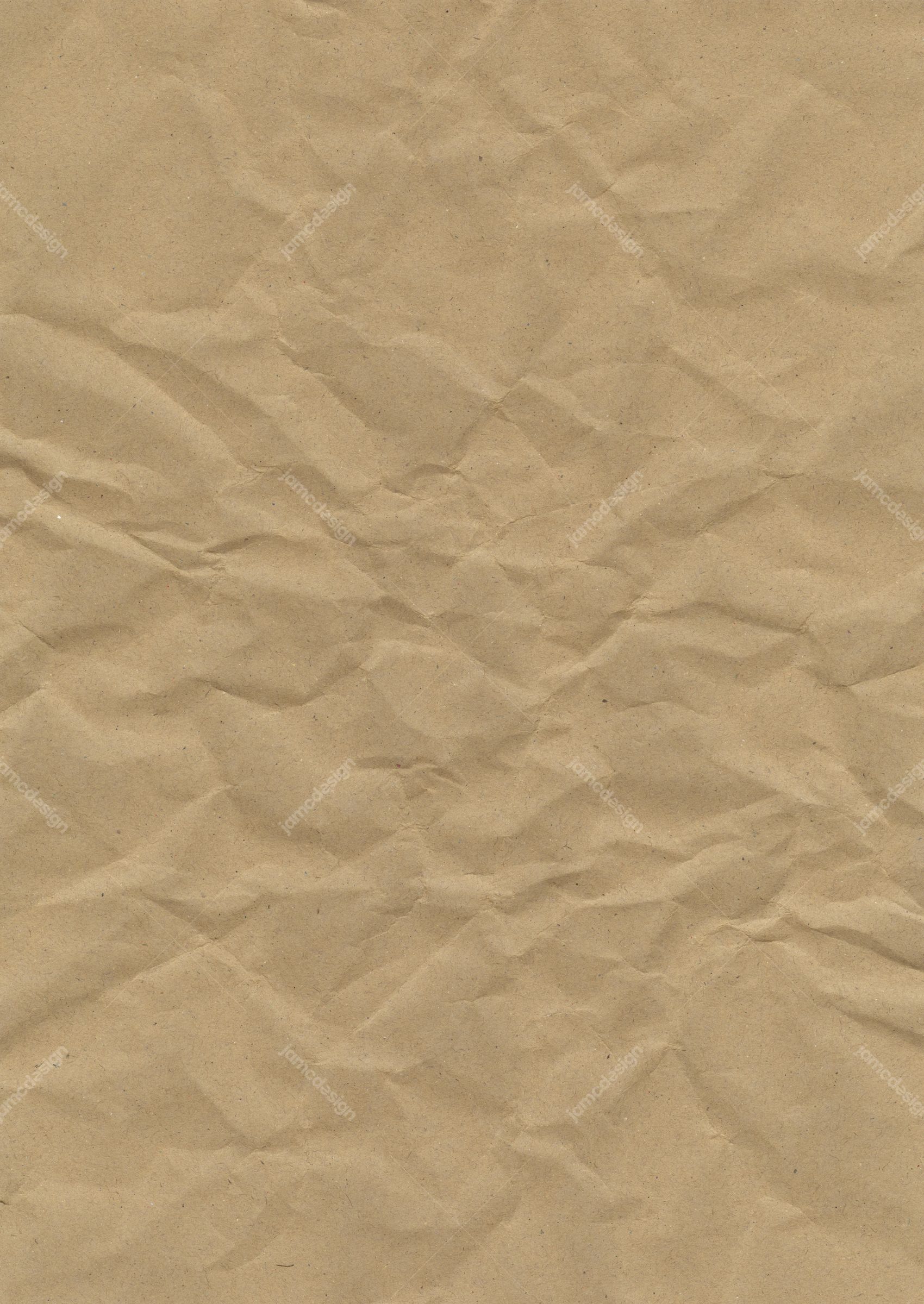Beige Paper Texture With Irregular Creases. This JPG texture shows beige paper covered in irregular crumples and soft creases