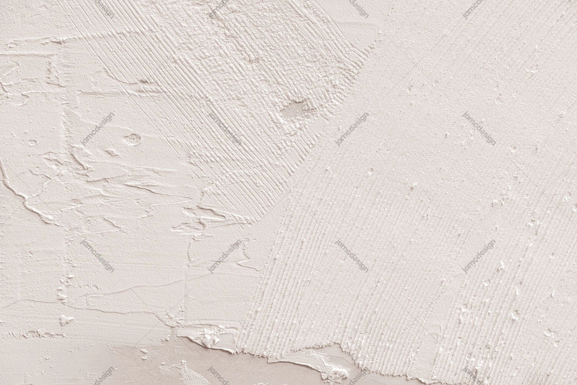 White Plaster Texture With Raised Ridges. This JPG texture shows a bright white stucco surface with raised plaster ridges, scrape marks and fine grain