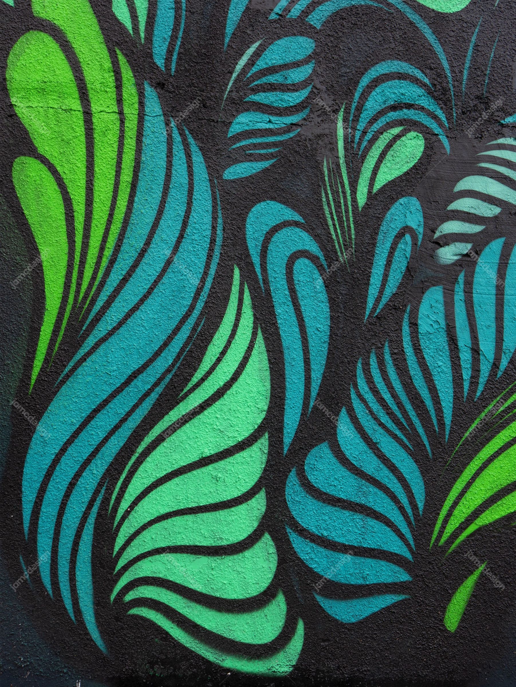 Turquoise And Green Swirl Pattern Texture PNG. Download this PNG texture of flowing turquoise and green swirls outlined in black, set against a rough