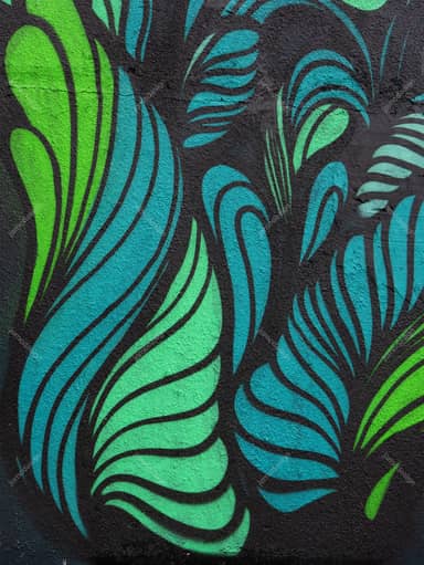 Turquoise And Green Swirl Pattern Texture PNG
