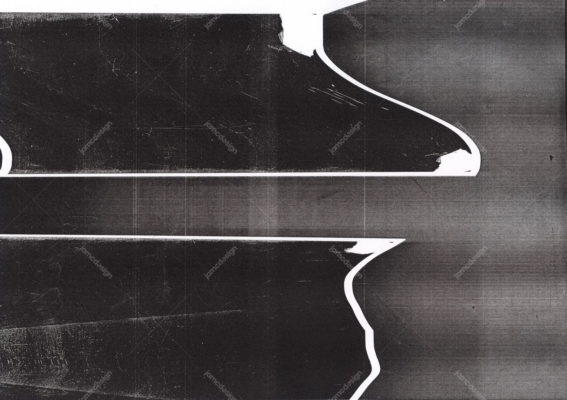 Distressed Torn Film Stripes Texture. Download this JPG texture of torn film like bands, with rough white edges