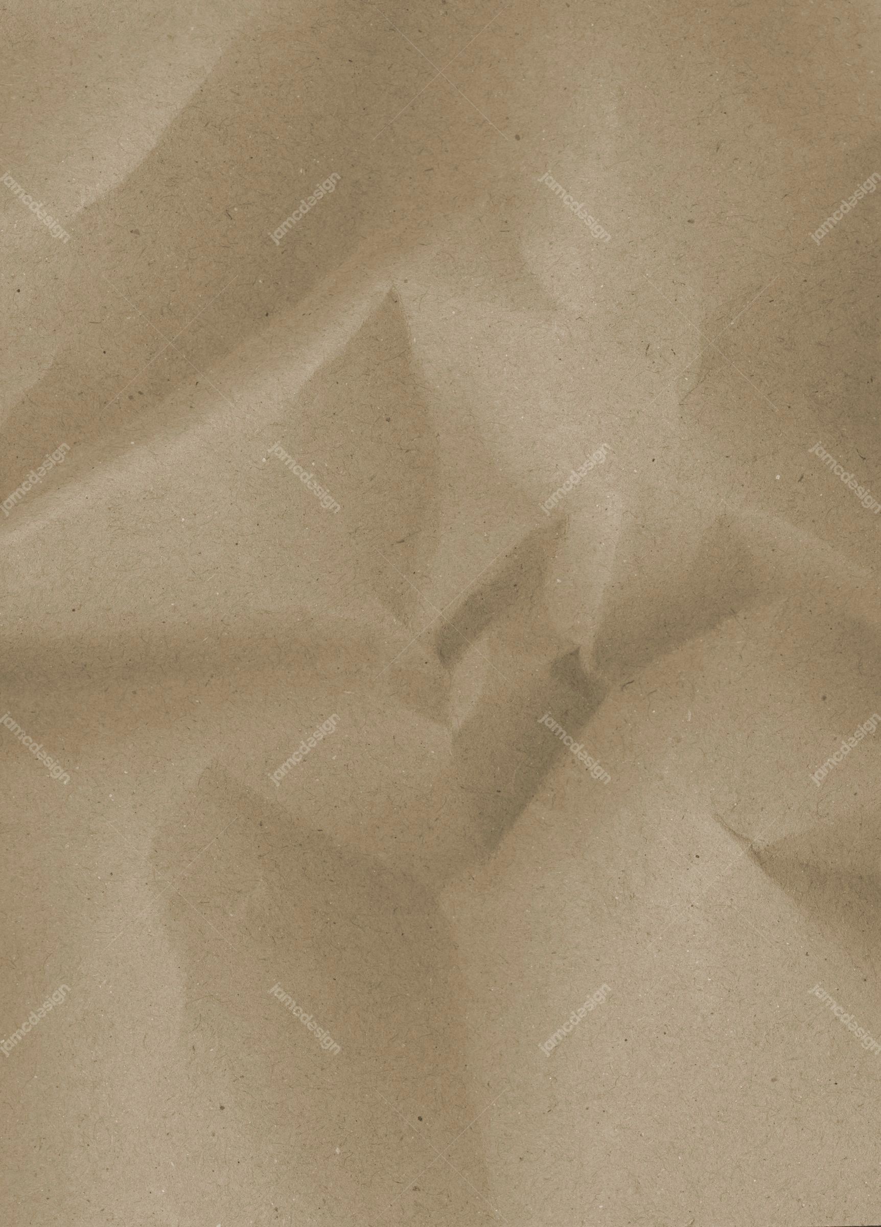 Textura De Papel Beige Cálido Con Pliegues Angulares. Esta textura de papel arrugado en JPG muestra una superficie cálida de color tostado