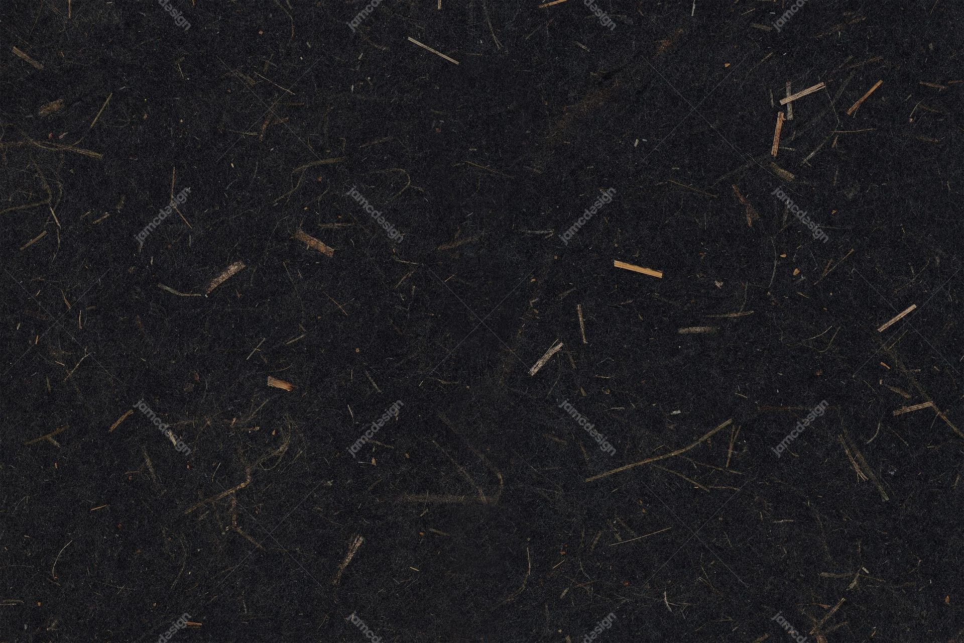 Dark Rough Texture With Fine Scratches. Black JPG texture with a dense, rough surface, fine pale scratches and scattered brown streaks across a dark field