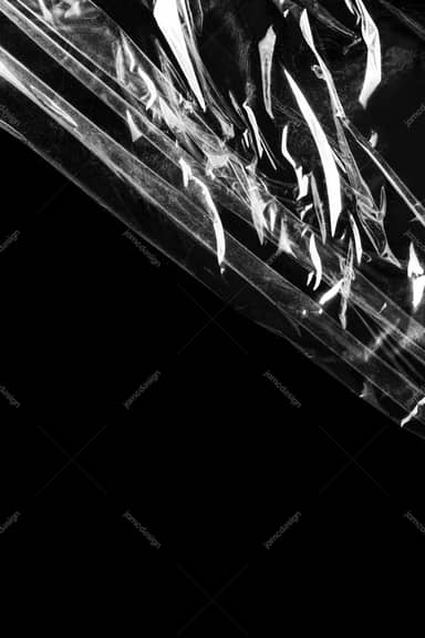 Crumpled Plastic Texture With White Reflections