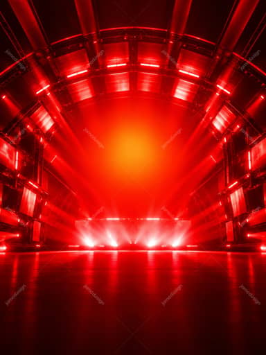 Fondo De Escenario Con Luces Rojas