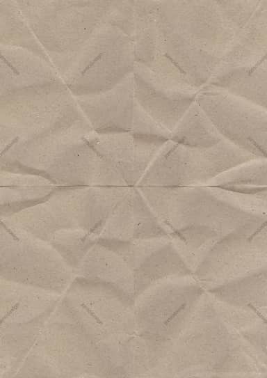 Beige Crumpled Paper Texture With Angular Creases
