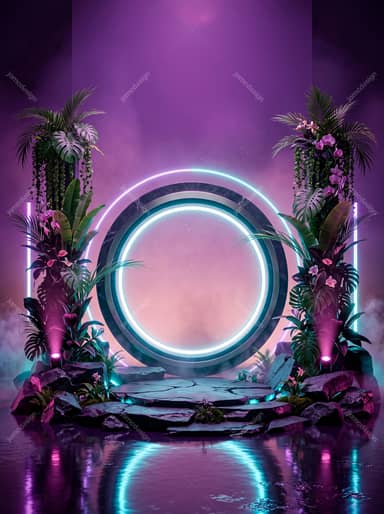 Arrière-Plan De Portail Tropical