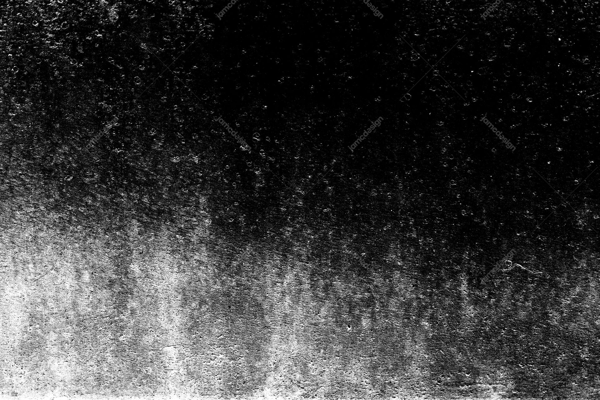Monochrome Wall Texture With Worn Lower Band PNG. This distressed PNG wall texture has a monochrome surface, dense grain and scattered scratches