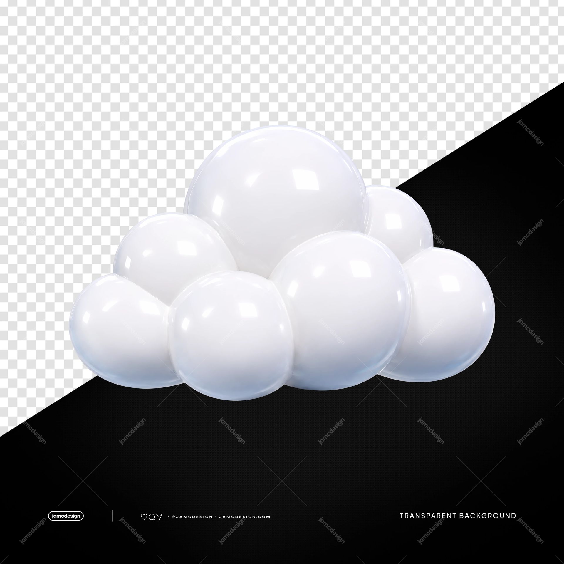 Pink Peace Hand Balloon Sculpture Isolated. A PNG transparent object showing a glossy cluster of white balloons in a rounded sculptural arrangement
