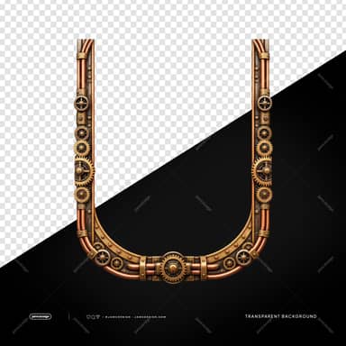 Steampunk Gear Frame With Rounded Bottom PNG