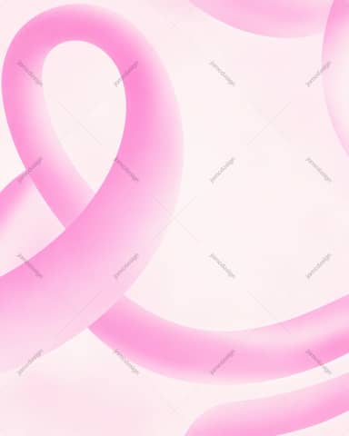 Pink Awareness Ribbons On Blush Background PNG