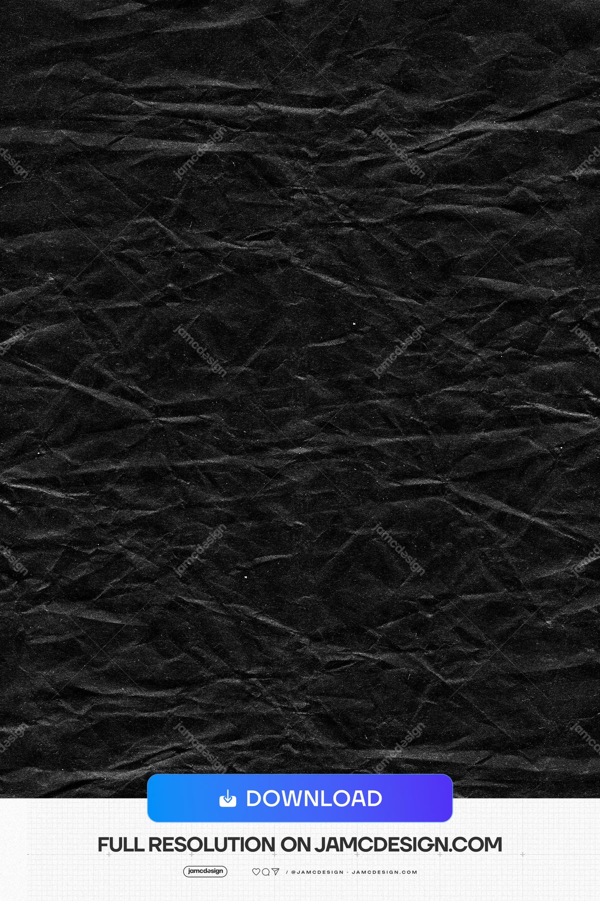 Black Wrinkled Fabric Texture. This dark monochrome JPG texture shows a black textile surface covered in irregular folds and creases, with a realistic — Additional preview