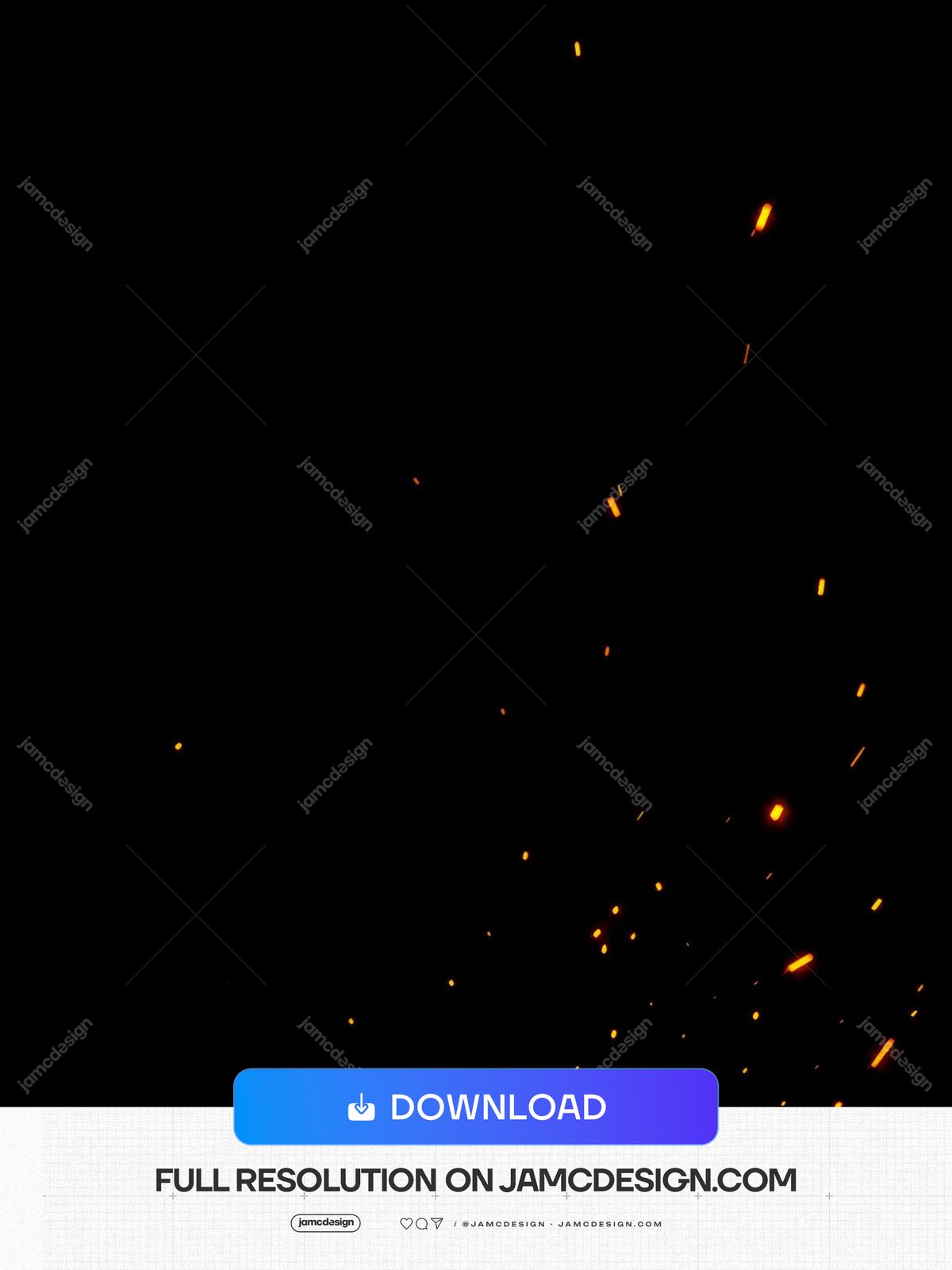 Red Orange Sparkle Dust On Black Background Texture. JPG texture featuring scattered red and orange glowing sparks across a deep black field — Additional preview