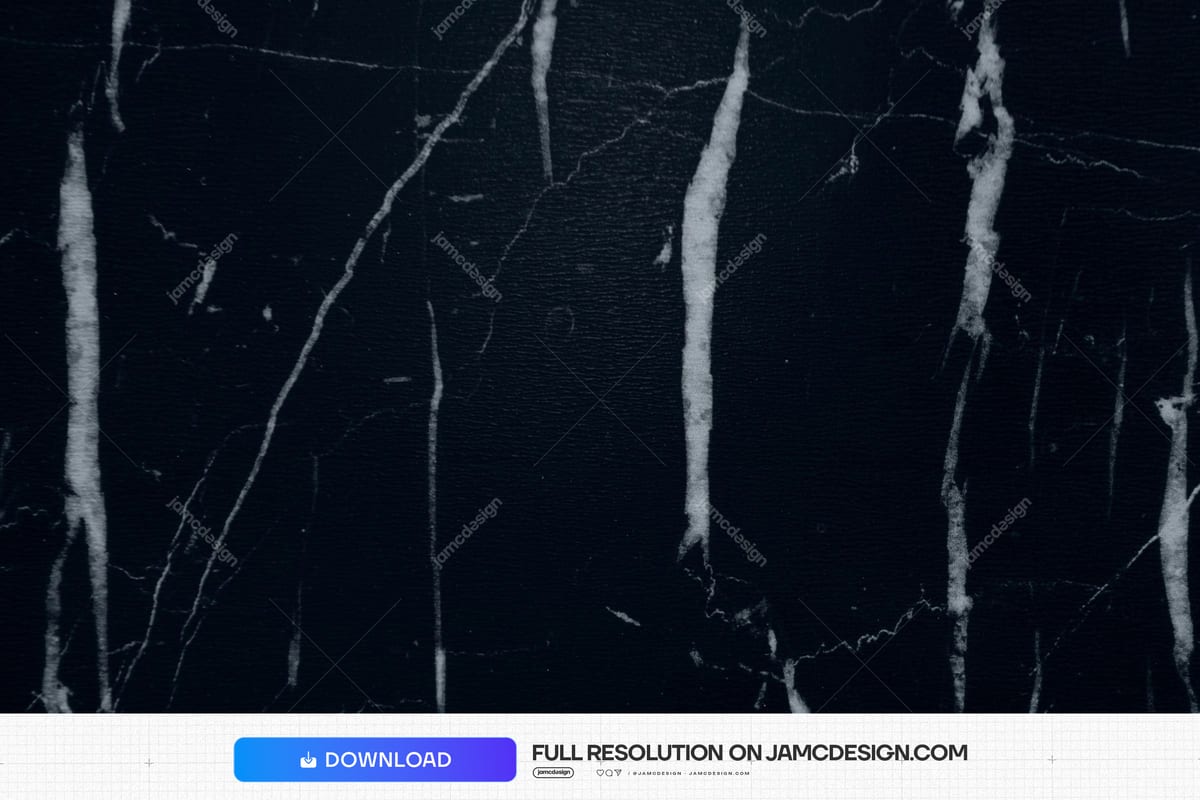 Near-Black Marble Background With Pale Veins. This dark marble texture JPG shows a near black stone surface crossed by irregular pale veins and fine cracks — Additional preview