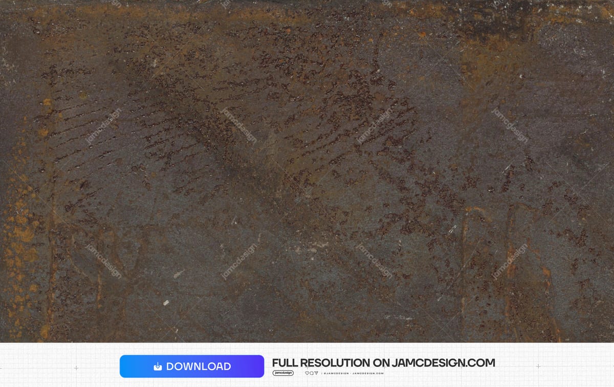 Dark Brown Weathered Metal Texture. Download this JPG texture of a dark brown, weathered metal surface, marked by fine scratches — Additional preview