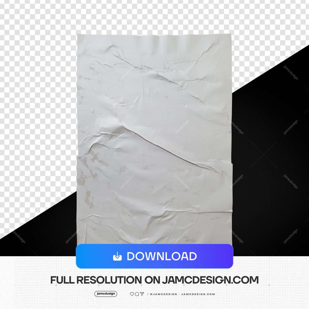 Pale Gray Wrinkled Plastic Texture PNG. This PNG texture overlay shows a pale, softly wrinkled plastic sheet against a transparent background — Additional preview