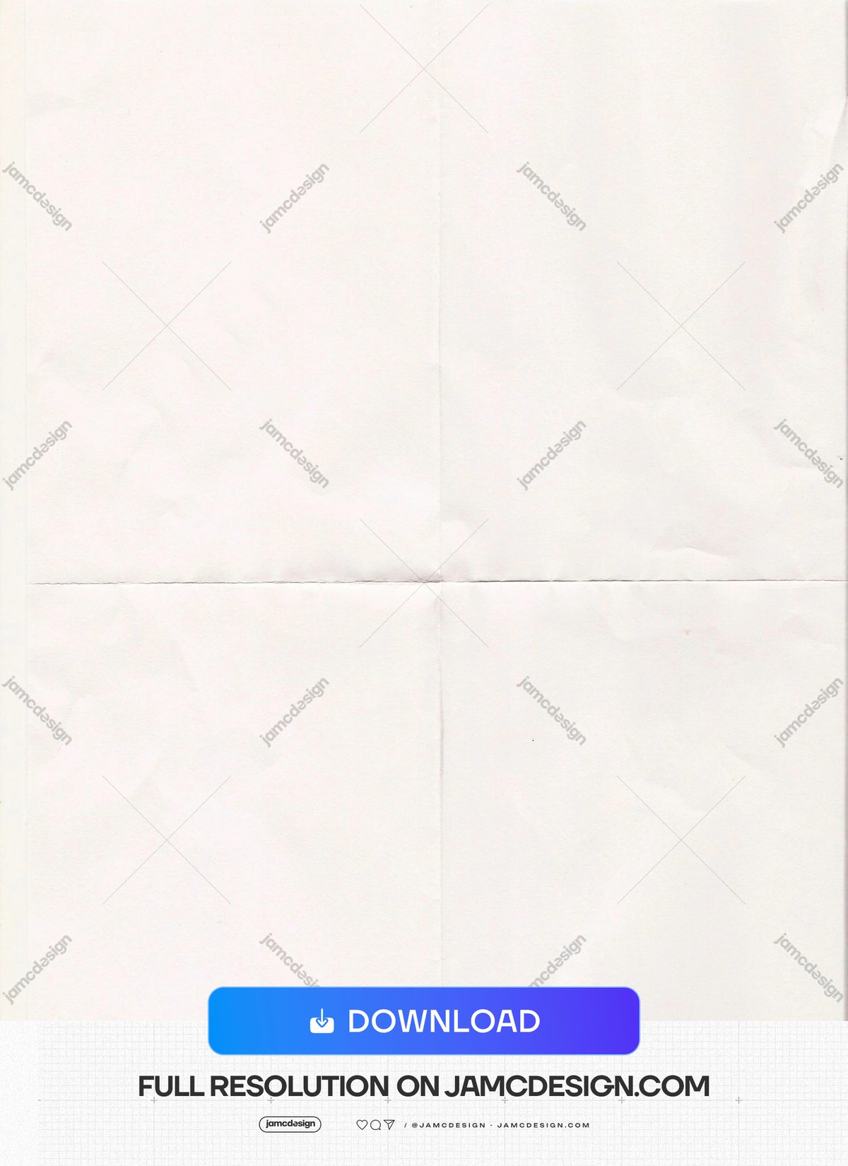Cream Paper Texture With Intersecting Folds. A JPG paper texture in soft cream, with lightly creased surfaces and intersecting fold lines forming broad panels — Additional preview