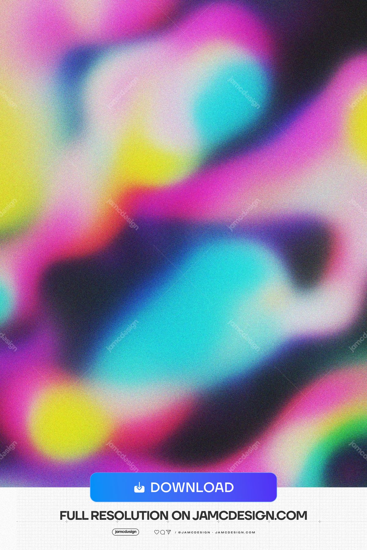 Multicolor Neon Bokeh Texture. This JPG texture features soft, blurred bokeh lights in vivid pink, cyan, yellow and green against dark areas — Additional preview