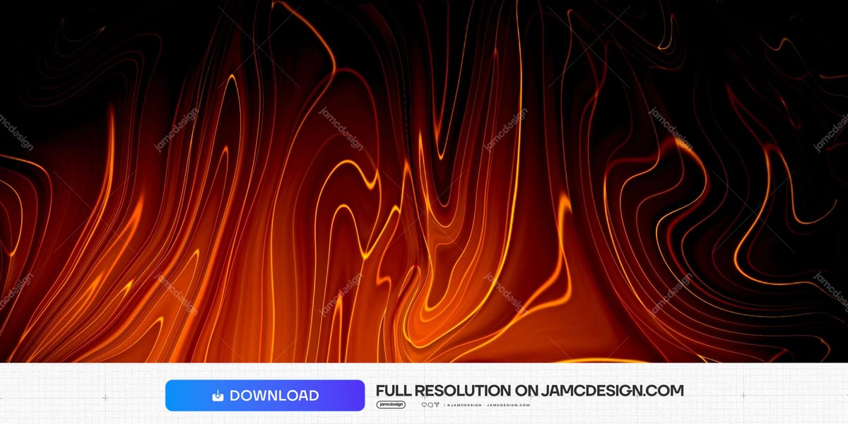 Flowing Orange And Red Marble Texture Background. An abstract JPG texture of flowing orange and red marbling against black — Additional preview