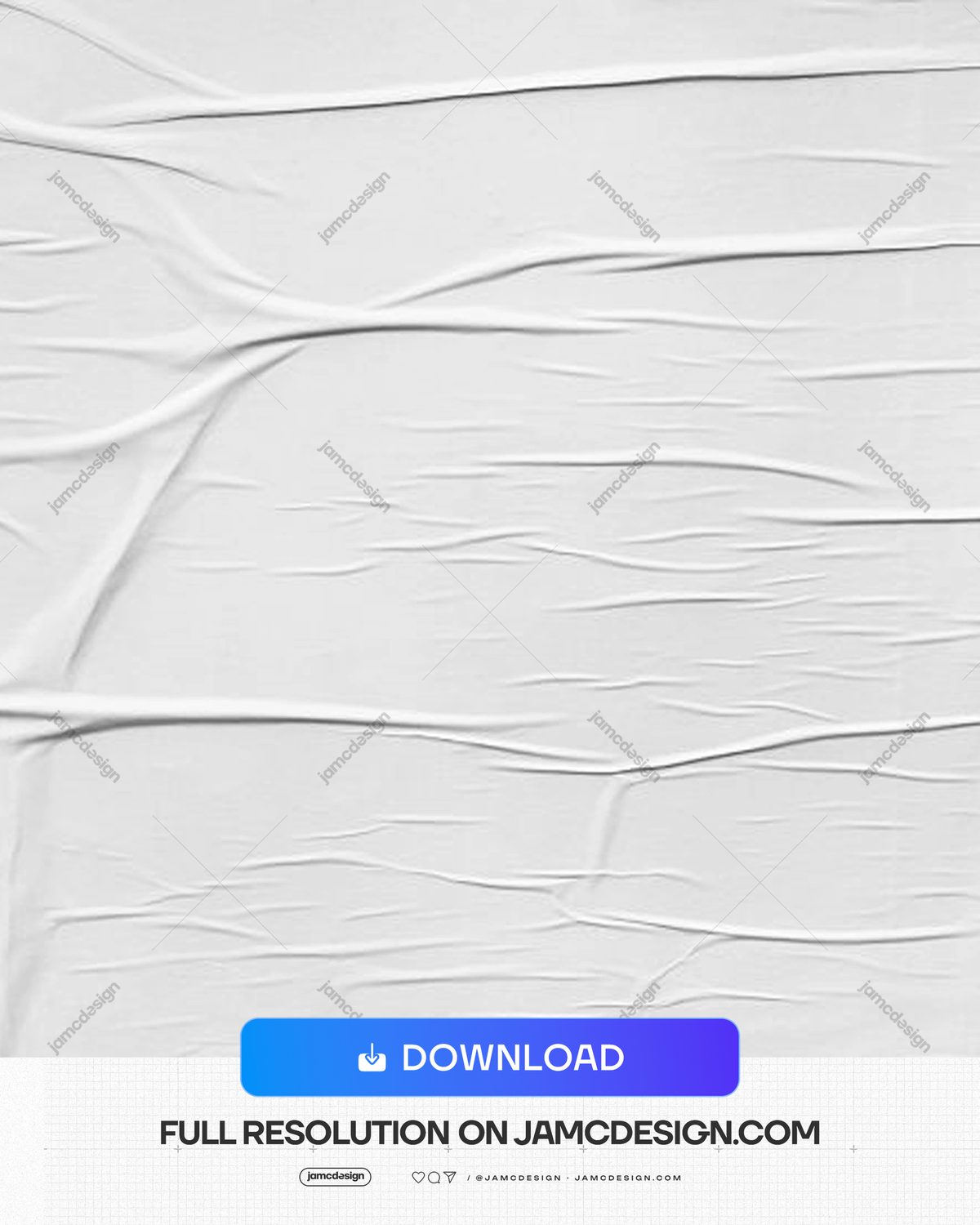 White Fabric Texture Overlay With Broad Folds PNG. This white PNG fabric texture shows broad, irregular folds and fine creases across a softly lit surface — Additional preview