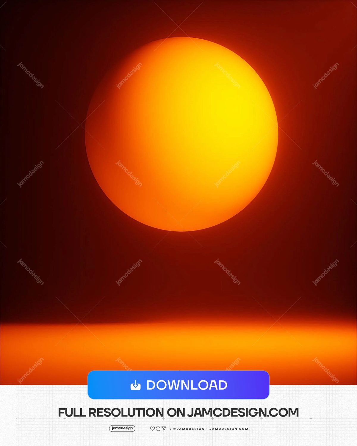 Giant Sun Landscape Human Silhouette Background. Supplied as a JPG background, a giant orange and yellow sun hangs in a deep red sky above a tiny human — Additional preview